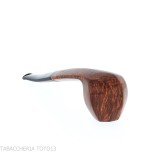 Pipe Demua octogonale en bruyère polie foncée-Demua