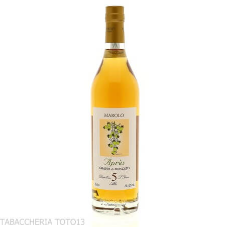Marolo Après 5 Jahre alter Moscato Grappa Vol.42% Cl,70-Grappe