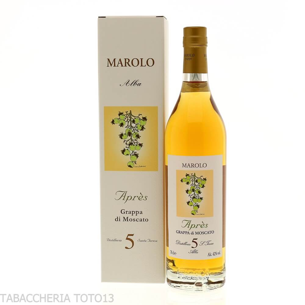 Marolo Après grappa di moscato 5 anni Vol.42% Cl.70-Grappe