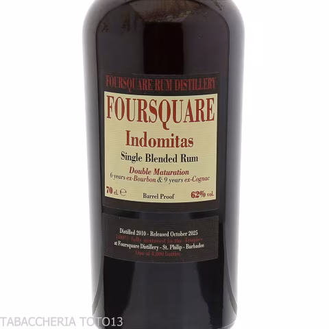 Foursquare Indomitas Double Maturation Vol.62% Cl.70-Rum