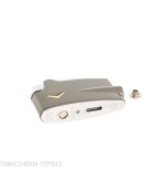 Ronson mini Varaflame V oro ligero en cromo oscuro satinado - Alumbradores