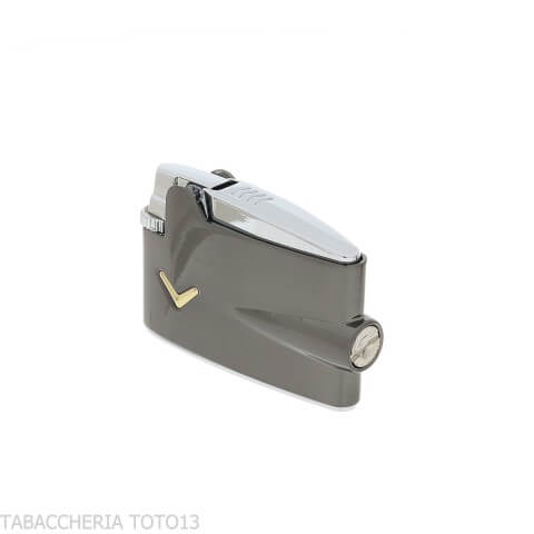 Briquet Ronson Mini Varaflame V doré sur chrome foncé satiné - Briquets - Métal