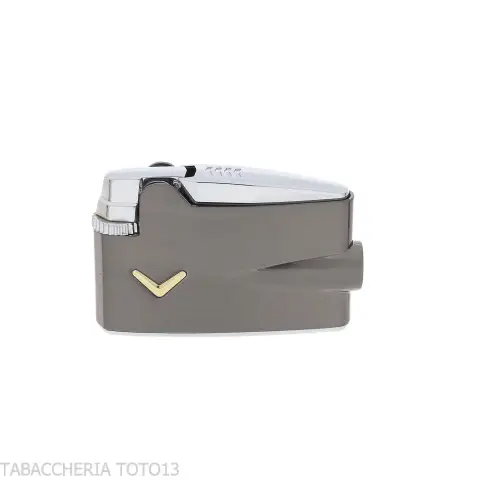 Briquet Ronson Mini Varaflame V doré sur chrome foncé satiné - Briquets - Métal