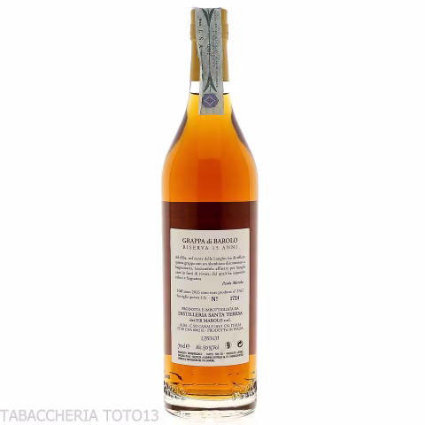 Marolo grappa di Barolo Vieillie 15 ans Vol.50% Cl,70-Grappe