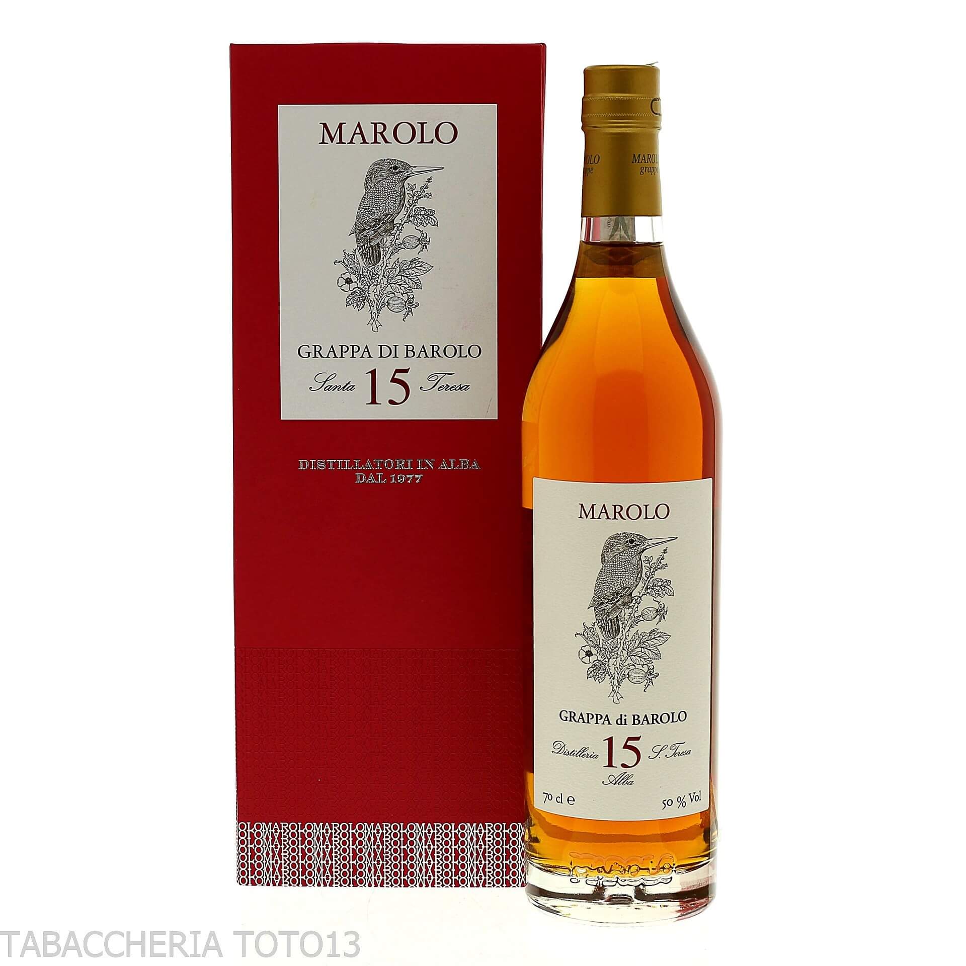Marolo grappa di Barolo Añejada durante 15 años Vol.50% Cl,70-Grappe