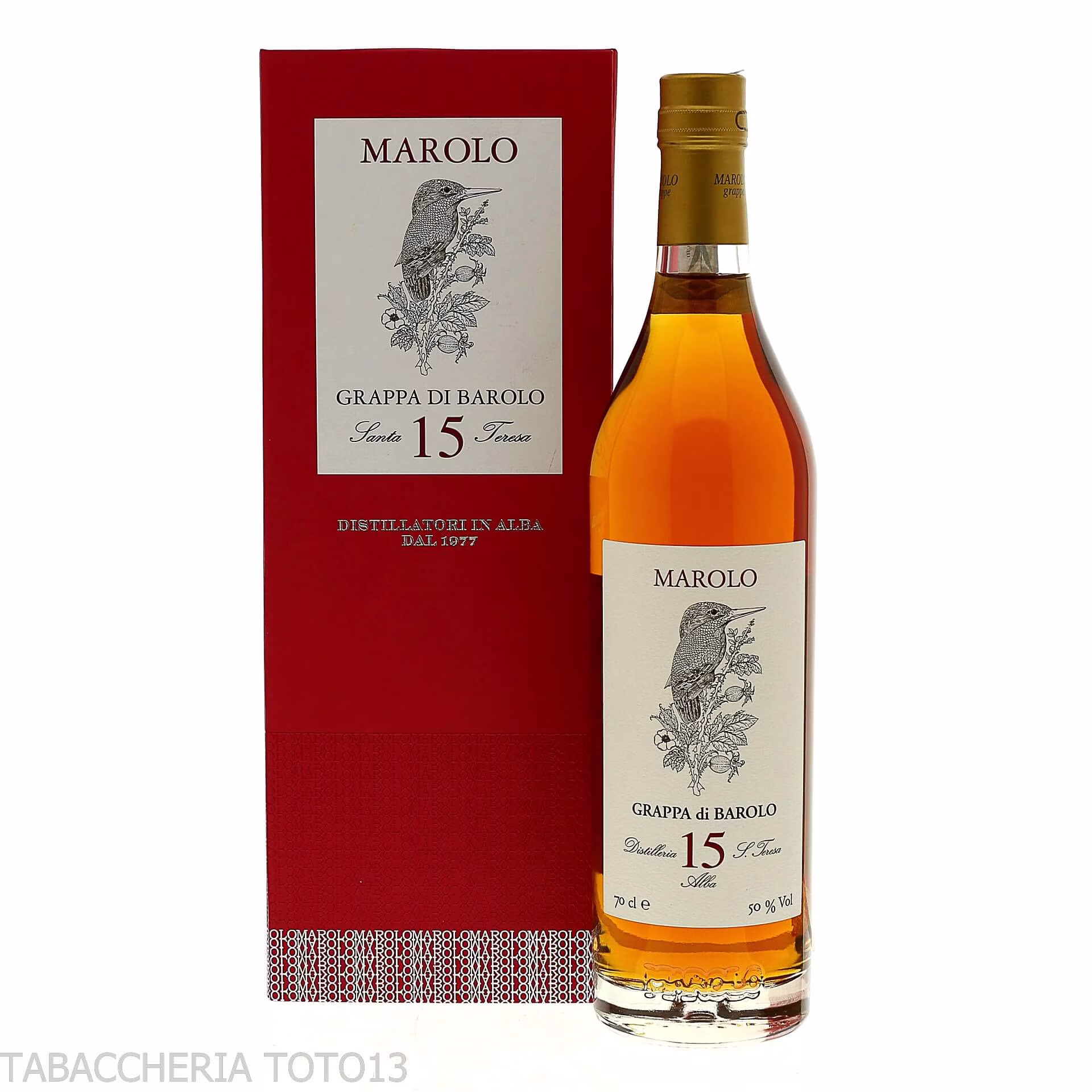 Marolo grappa di Barolo Vieillie 15 ans Vol.50% Cl,70-Grappe