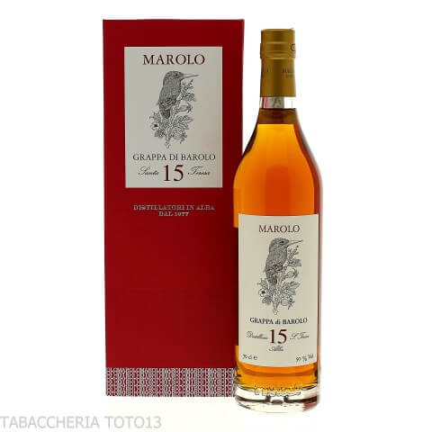 Marolo grappa di Barolo 15 Jahre gereift Vol.50% Cl,70-Grappe