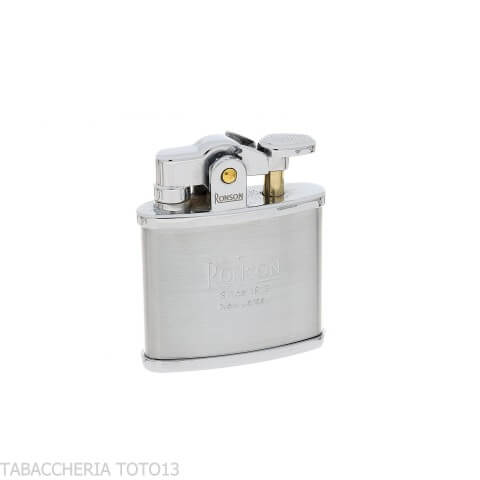 Ronson Nostalgia briquet à essence avec finition chrome satiné - Briquets - Laiton