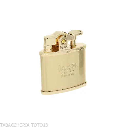 Ronson Nostalgia Benzinfeuerzeug mit Satin-Messing-Finish - Feuerzeuge