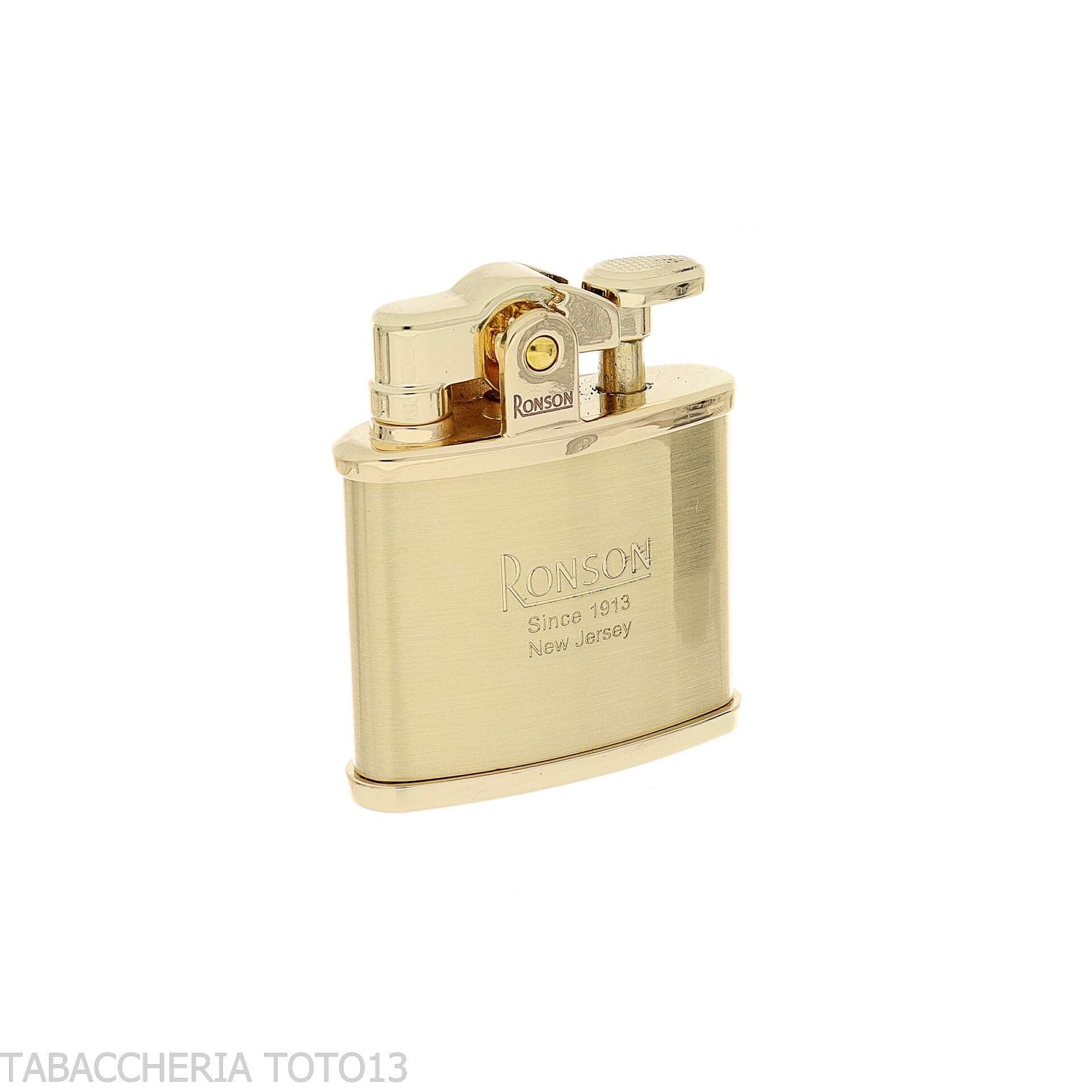 Briquet à essence Ronson Nostalgia fini laiton satiné - Briquets - Laiton