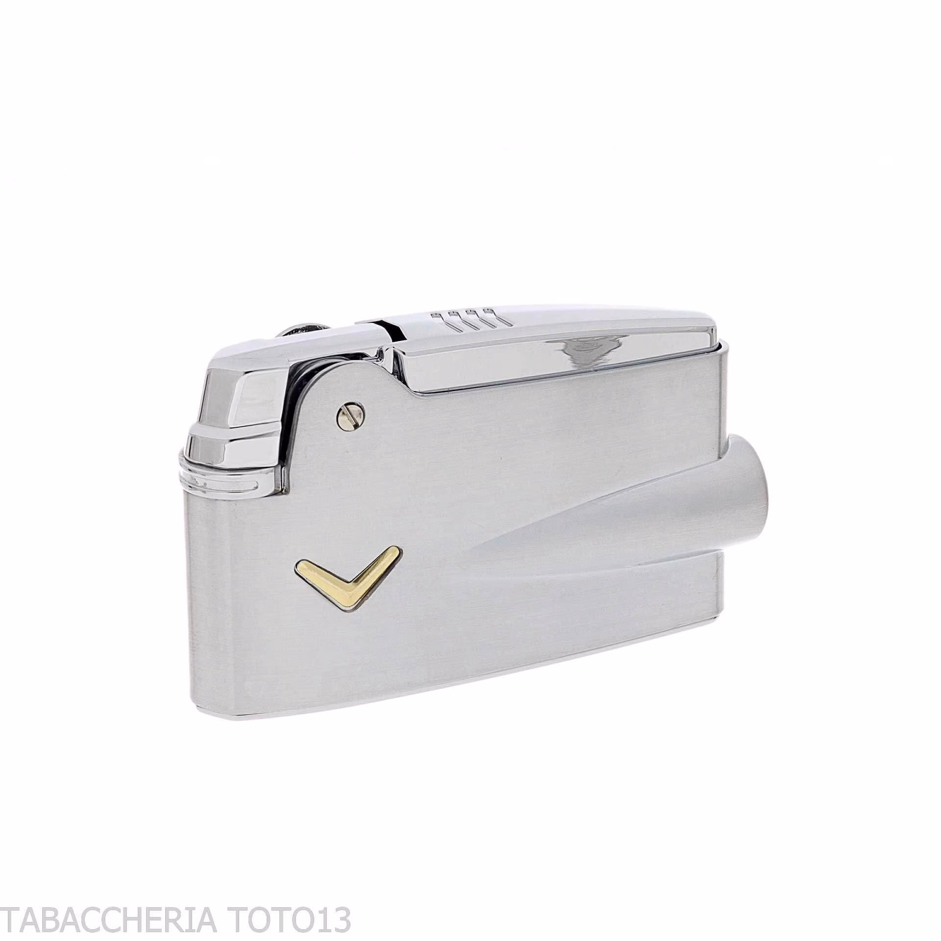 Briquet Ronson Premier Varaflame sur Chrome Satiné - Briquets - Laiton
