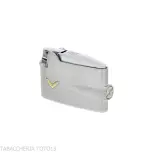 Briquet Ronson mini Varaflame V doré sur chrome satiné - Briquets