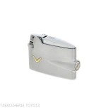 Lighter Ronson mini Varaflame V golden on satin chrome - Lighters