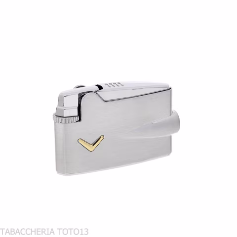 Briquet Ronson mini Varaflame V doré sur chrome satiné - Briquets