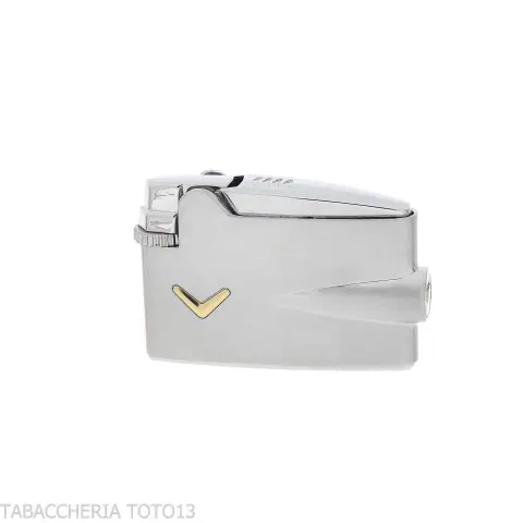 Briquet Ronson mini Varaflame V doré sur chrome satiné - Briquets