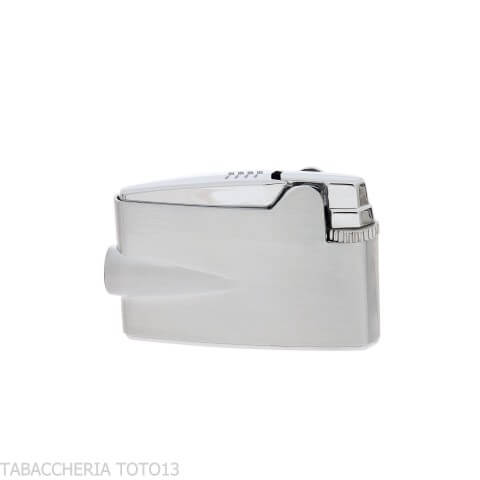 Briquet Ronson mini Varaflame V doré sur chrome satiné - Briquets