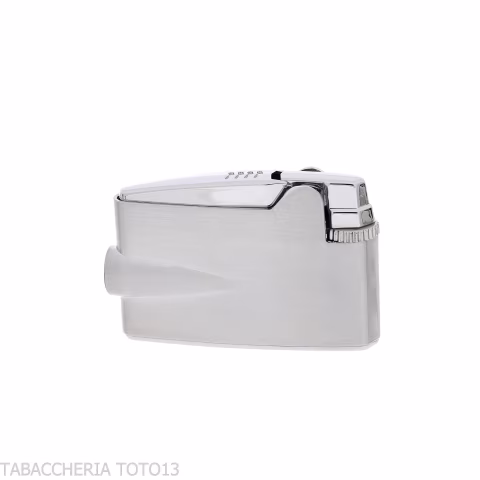 Lighter Ronson mini Varaflame V golden on satin chrome - Lighters