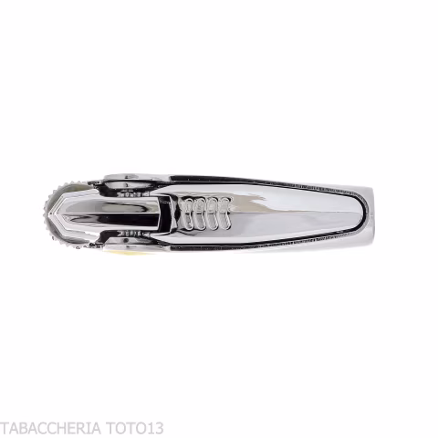 Lighter Ronson mini Varaflame V golden on satin chrome - Lighters