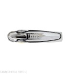 Feuerzeug Ronson mini Varaflame V gold auf satin verchromt - Feuerzeuge