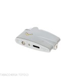Accendino Ronson mini Varaflame V dorata su cromo satinato - Accendini