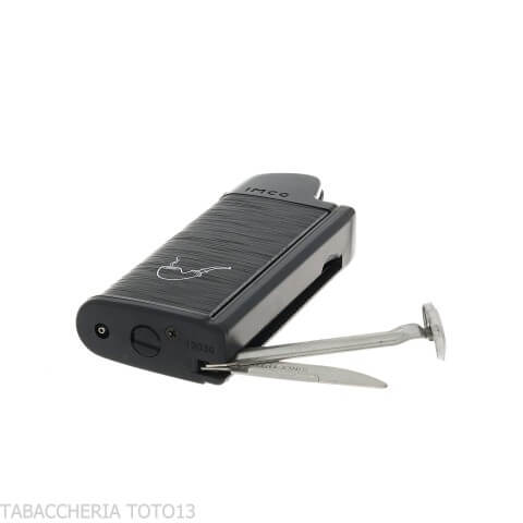 Briquet de pipe Imco avec des outils de couleur noire - Briquets - Métal