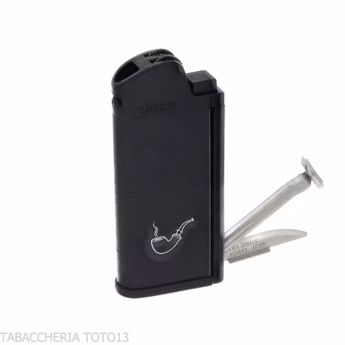 Briquet de pipe Imco avec des outils de couleur noire-Briquets pour pipe à tabac