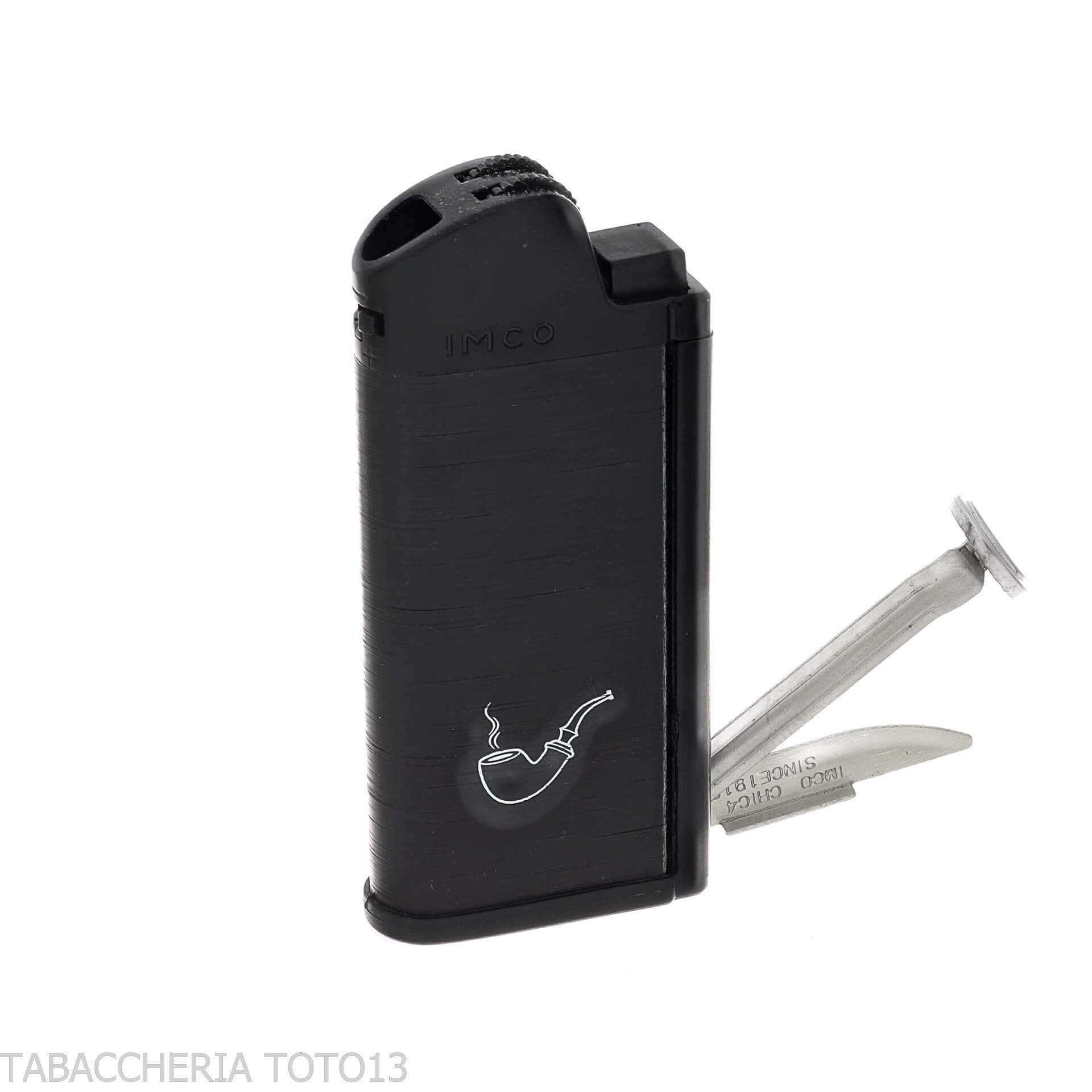 Briquet de pipe Imco avec des outils de couleur noire - Briquets - Métal