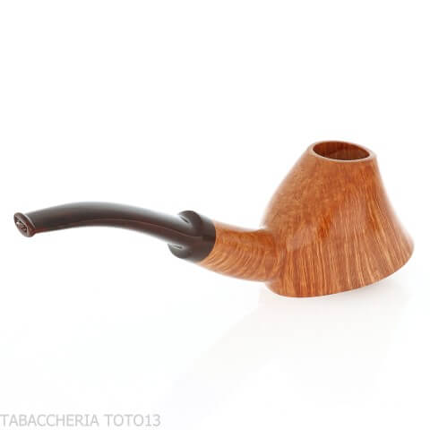 Demua Pipe à tabac en bruyère veinée naturelle et légère, de forme volcanique.-Demua