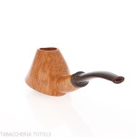 Demua Pipa de tabaco con forma de volcán en brezo veteado natural y claro-Demua