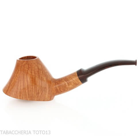 Demua pipa forma Vulcano radica chiara naturale venata-Demua