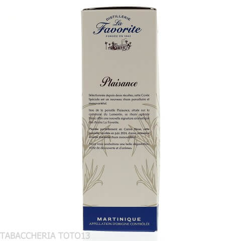 La Favorite rhum blanc Cuveè Plaisance Vol.51% Cl.70-Rum