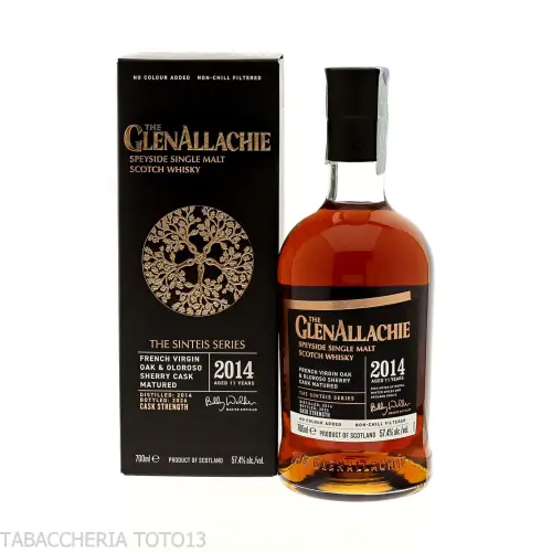 GlenAllachie Sinteis series 2014 French oak - Oloroso sherry cask Vol.57,4% Cl.70-Whisky