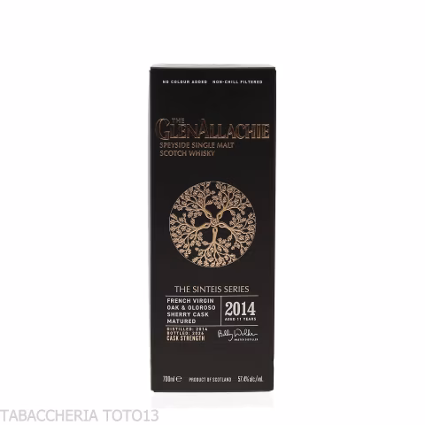 GlenAllachie Sinteis series 2014 French oak - Oloroso sherry cask Vol.57,4% Cl.70-Whisky