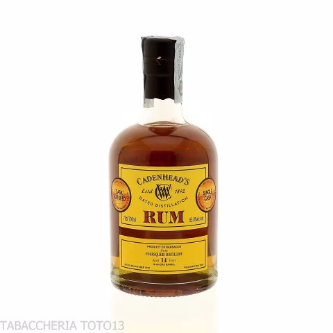Foursquare 2010 Old Barbados Rum 14 yo Cadenhead's Vol.55% Cl.70 - Spiritueux - Mélasse