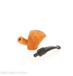 Demua Cherrywood or Ballerina-shaped pipe in sandblasted briar-Demua