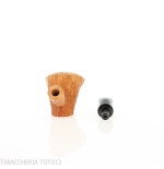 Demua Cherrywood or Ballerina-shaped pipe in sandblasted briar-Demua