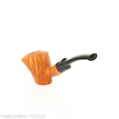Demua Cherrywood or Ballerina-shaped pipe in sandblasted briar-Demua