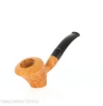 Demua Cherrywood or Ballerina-shaped pipe in sandblasted briar-Demua