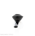 Demua Bulldog Cutty Pipe in Black Sandblasted Briar-Demua