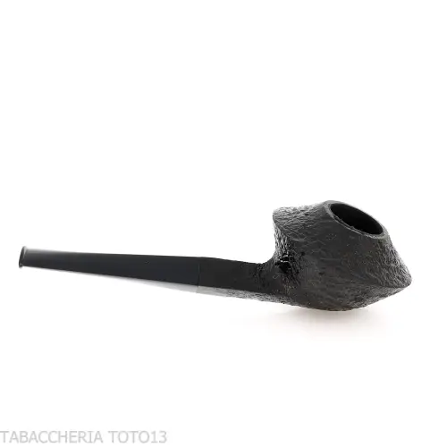 Demua Bulldog Cutty Pipe in Black Sandblasted Briar-Demua