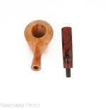 Demua Pipe en bruyère naturelle veinée, forme ballerine ou cherrywood-Demua