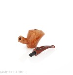 Demua Pipe en bruyère naturelle veinée, forme ballerine ou cherrywood-Demua
