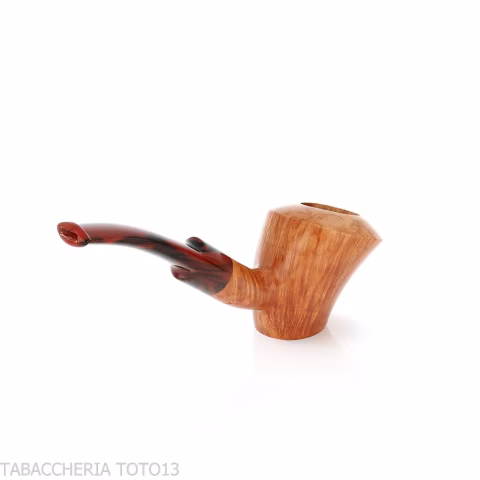 Demua pipa forma Cherrywood o Ballerina in radica naturale venata-Demua