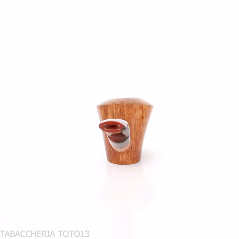 Demua pipa Cherrywood or Ballerina-shaped pipe in natural, veined briar-Demua