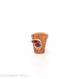 Demua pipa Cherrywood or Ballerina-shaped pipe in natural, veined briar-Demua