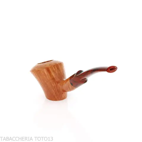Demua pipa Cherrywood or Ballerina-shaped pipe in natural, veined briar-Demua