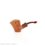 Demua pipa Cherrywood or Ballerina-shaped pipe in natural, veined briar-Demua