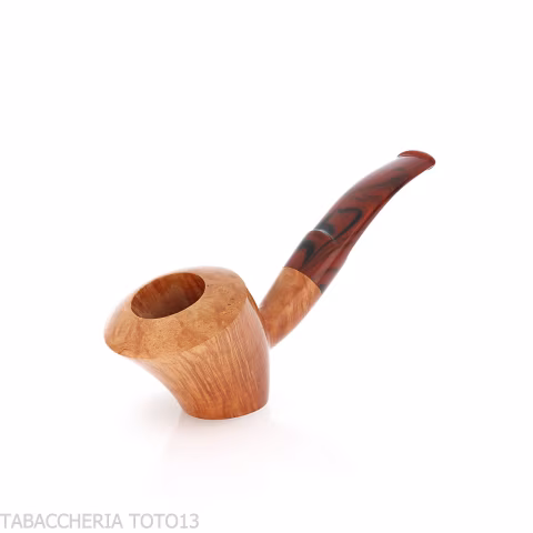 Demua pipa forma Cherrywood o Ballerina in radica naturale venata-Demua