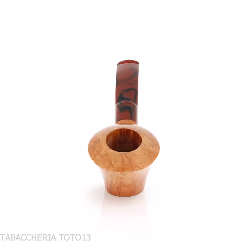 Demua pipa forma Cherrywood o Ballerina in radica naturale venata-Demua