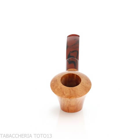 Demua Pipe en bruyère naturelle veinée, forme ballerine ou cherrywood-Demua